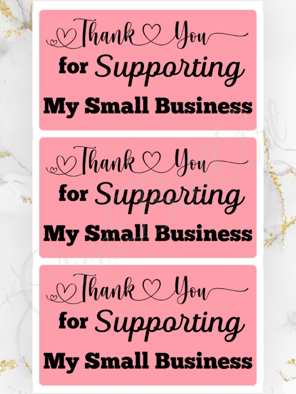 100 Thank you Stickers for Packaging | Small Business Labels